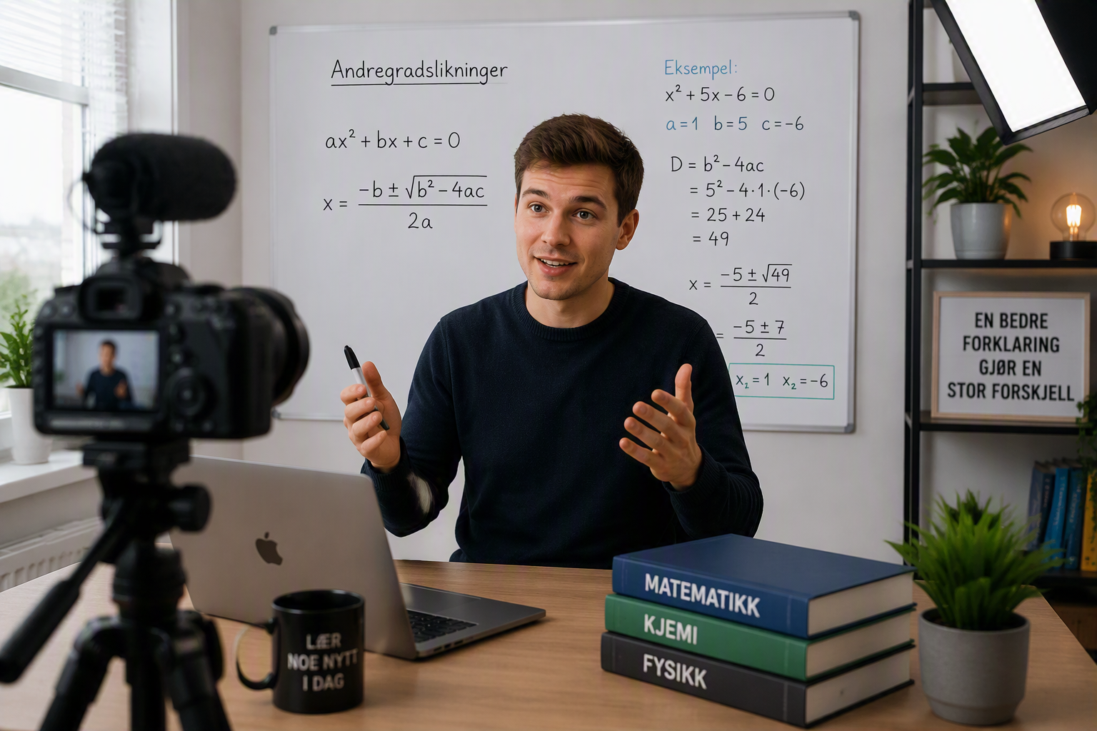 Lag undervisningsvideoer i matte og realfag